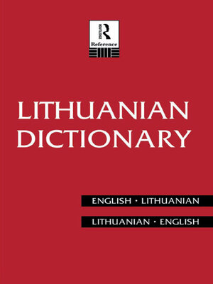 cover image of Lithuanian Dictionary